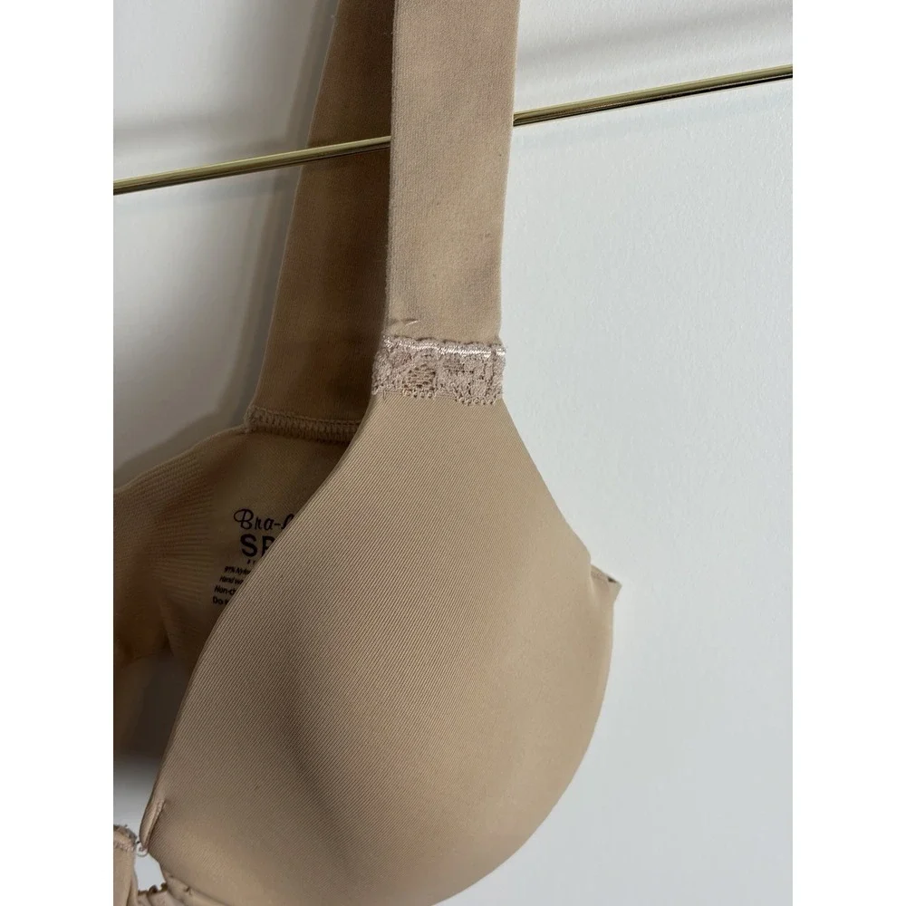 Spanx Bra-lelujah Front-close Full Coverage T-shirt Bra Beige Size 32A Underwire